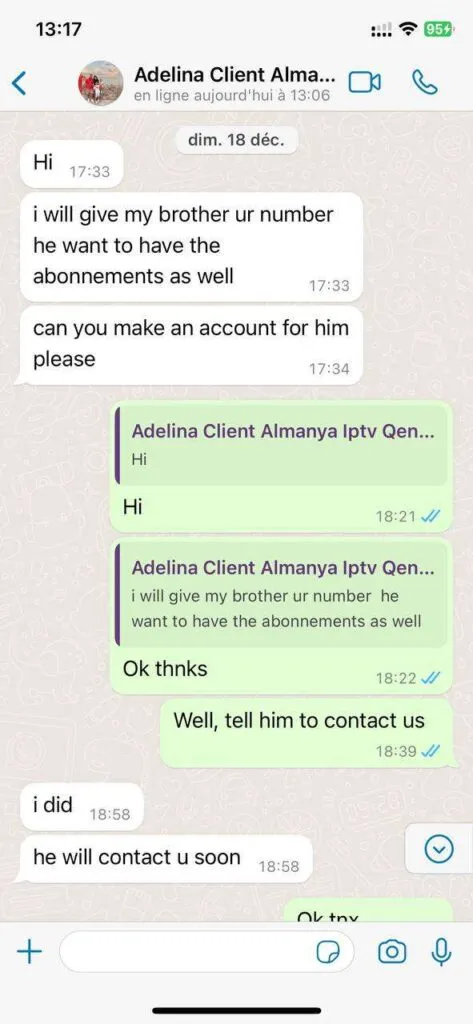 WhatsApp Support Bestätigung und Zufriedenheit